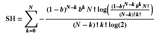 Shannon Entropy for Receptor Array